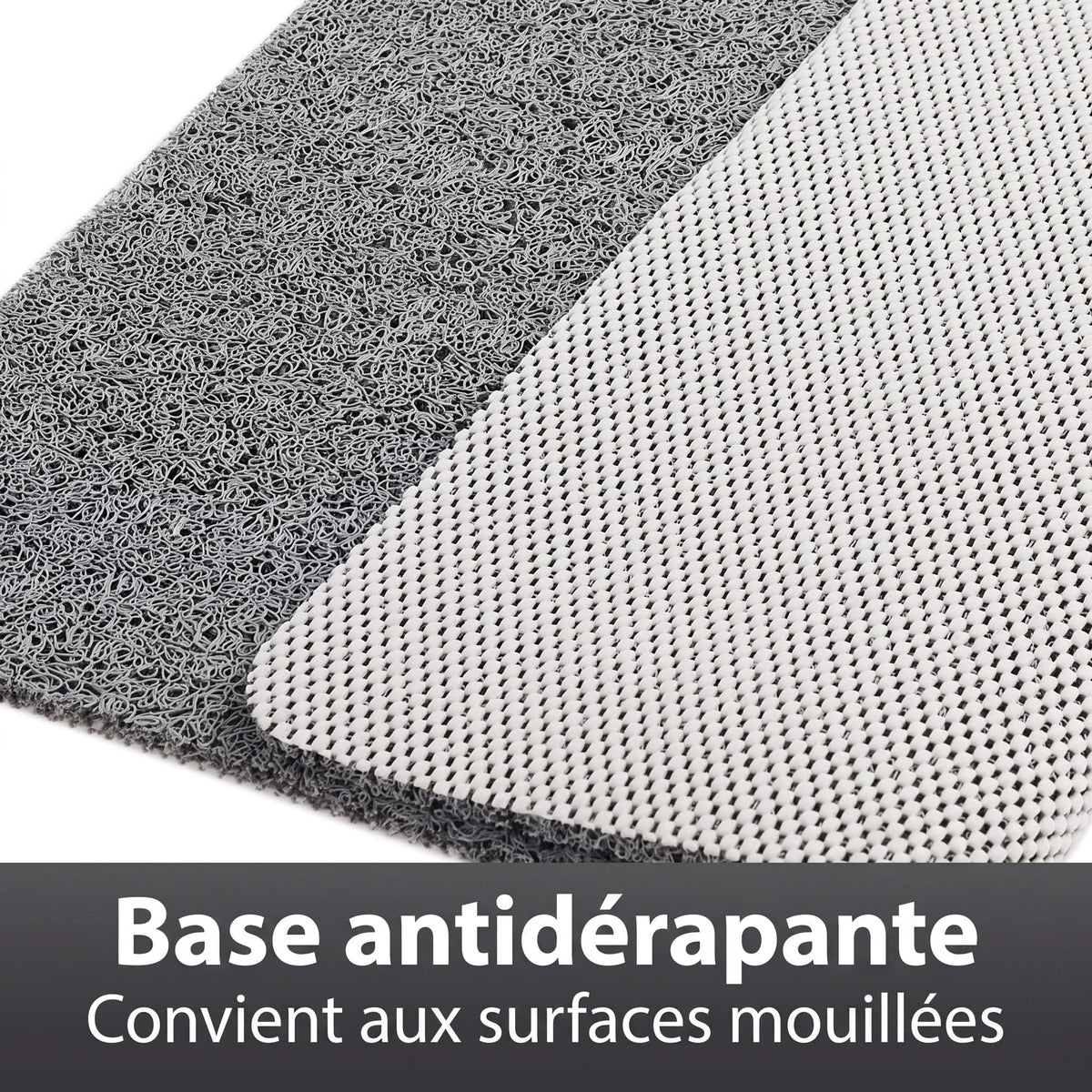 Tapis de Douche Antidérapant en PVC à Séchage Rapide
