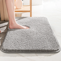Tapis de Bain Épais Antidérapant en Microfibre Douce